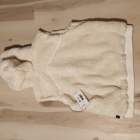 Zyia Active Hooded Teddy Vest #1349 Cream White Womens XXL NWT - Picture 3 of 7